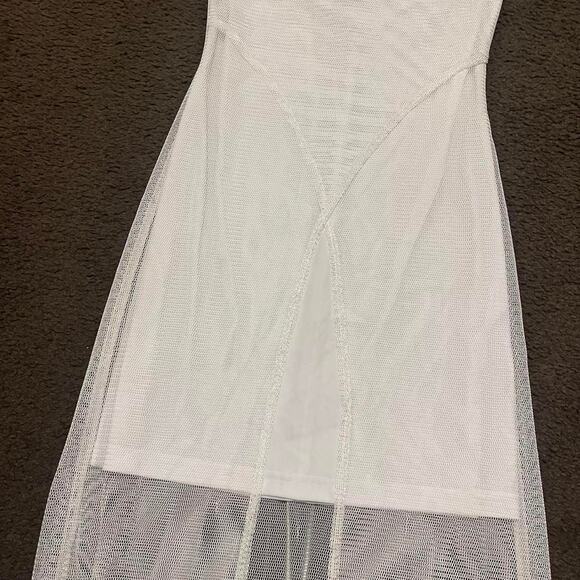 Vintage Deadstock Maxi Mesh Split Front Dress - Picture 5 of 7